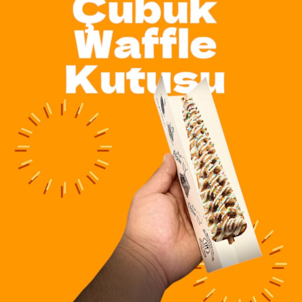 Çubuk Waffle Kutusu|Stick Waffle Külahı|1000 Adet