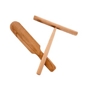 Ahşap Krep Yayma Aparatı-Krep Spatulası Seti